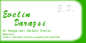 evelin darazsi business card